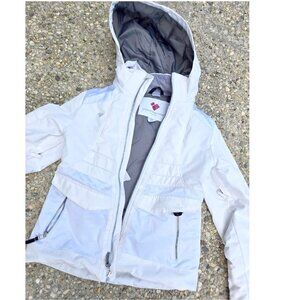 ❄️OBERMEYER  Teen Girls' Rayla Fleece Lined White Hooded Ski Jacket Girls Medium